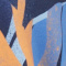 blue leaf print